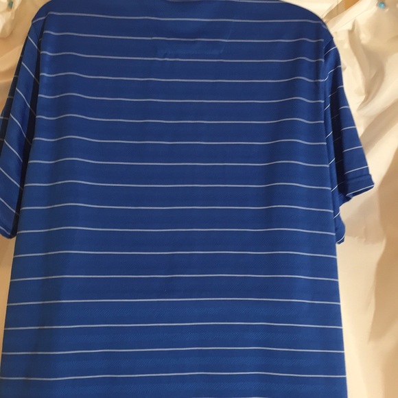 Men's Blue Stripe Faldo Golf t-shirt XXL - Picture 7 of 8